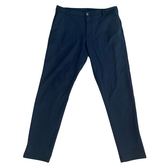 Lululemon men's navy slim fit commission pants 31 inseam waist 34 - Picture 1 of 6